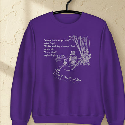 Where Shall We Go Sweatshirt Purple / S