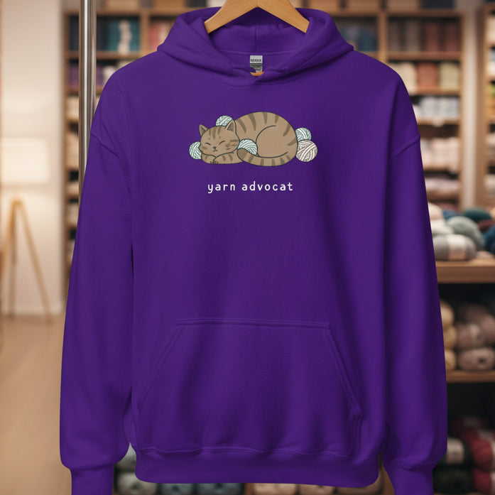 Yarn Advocat Hoodie Purple / S