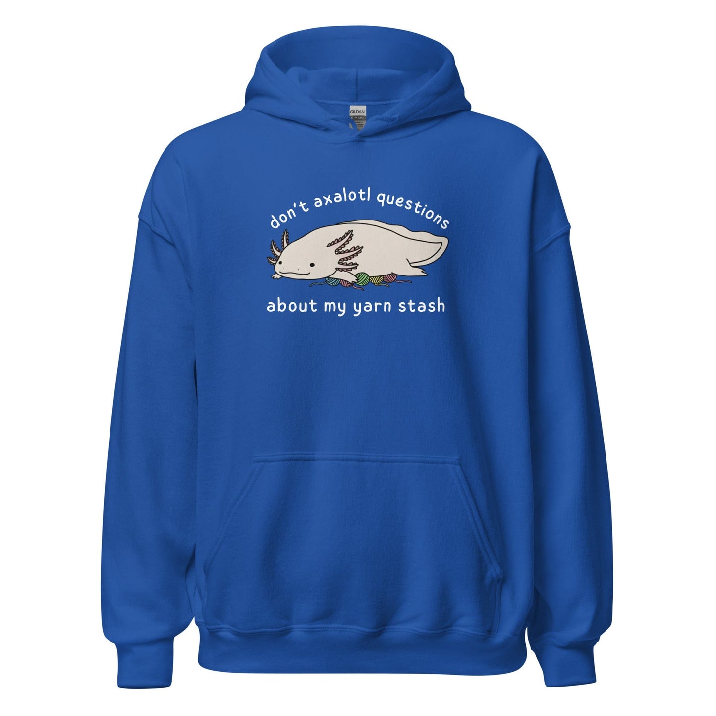 Axolotl Questions Hoodie Royal / S