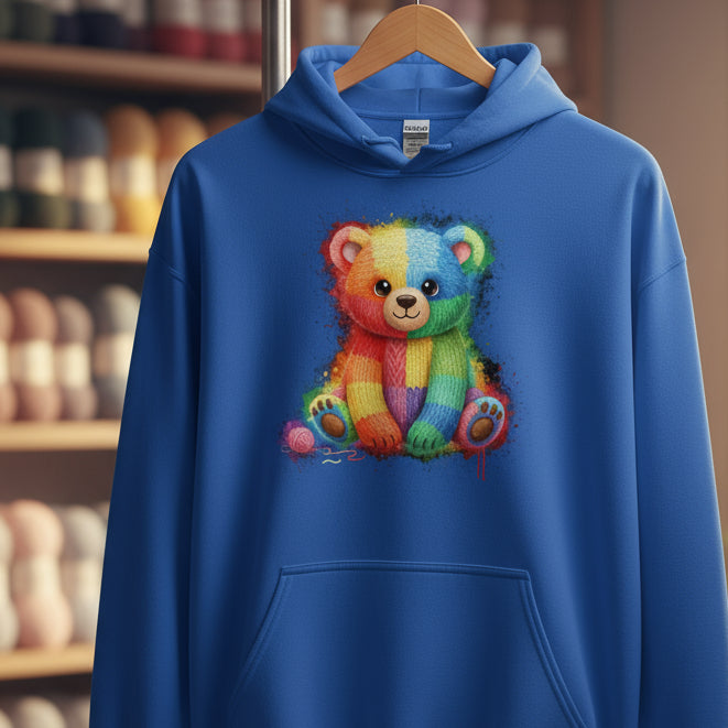 Bear Dye Splash Hoodie Royal / S