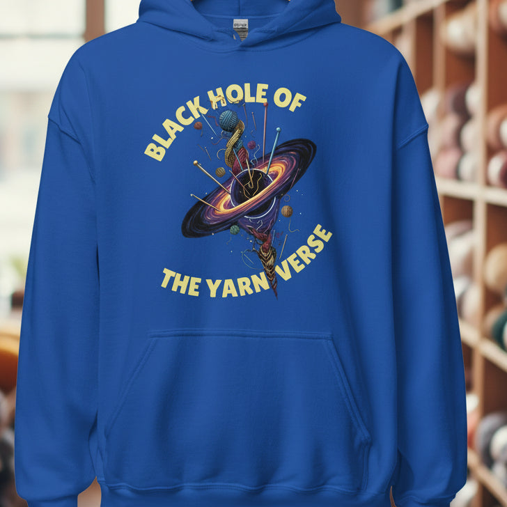Black Hole of the Yarniverse Hoodie Royal / S
