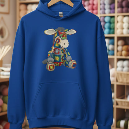 Crochet Donkey Hoodie Royal / S