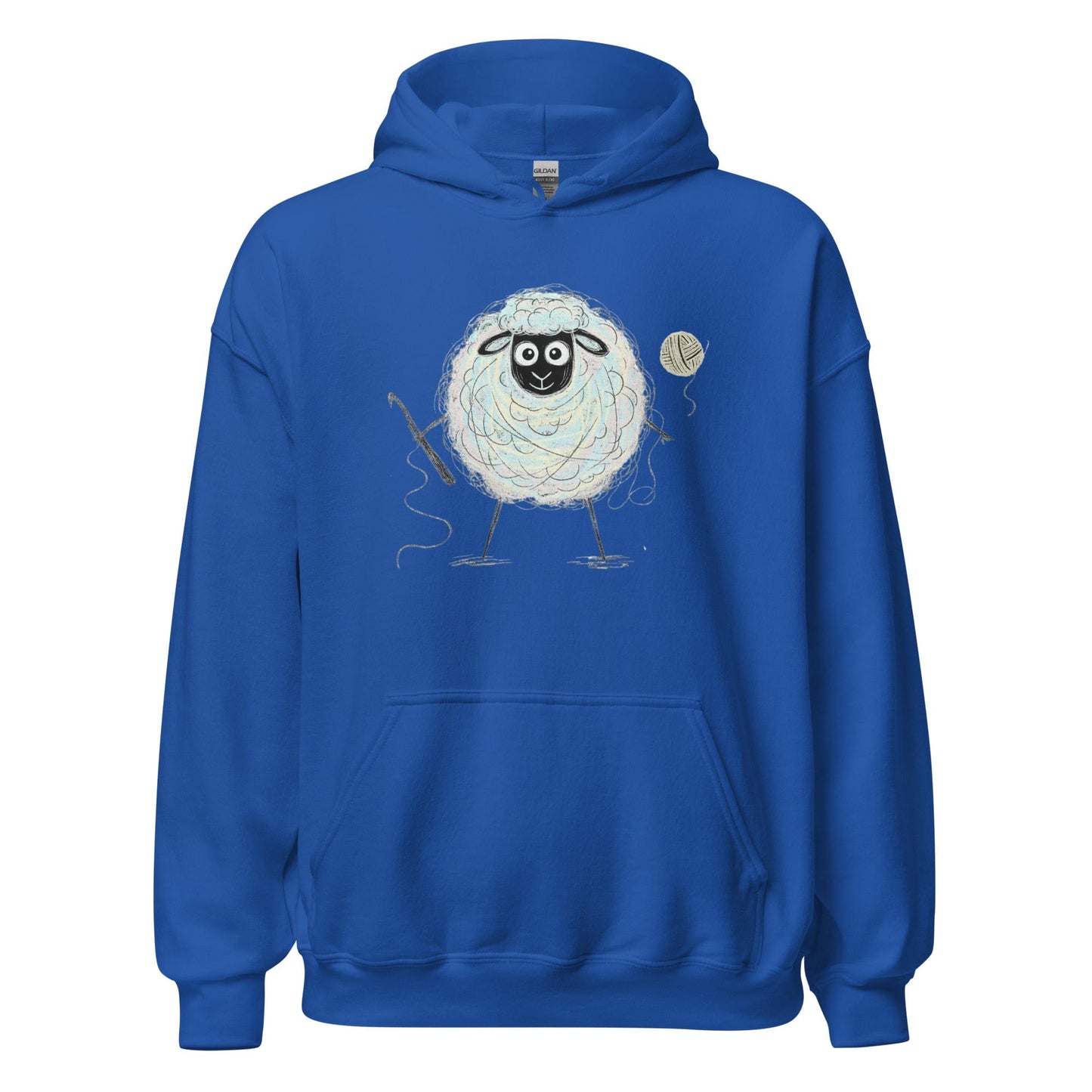 Crochet Sheepet Hoodie Royal / S