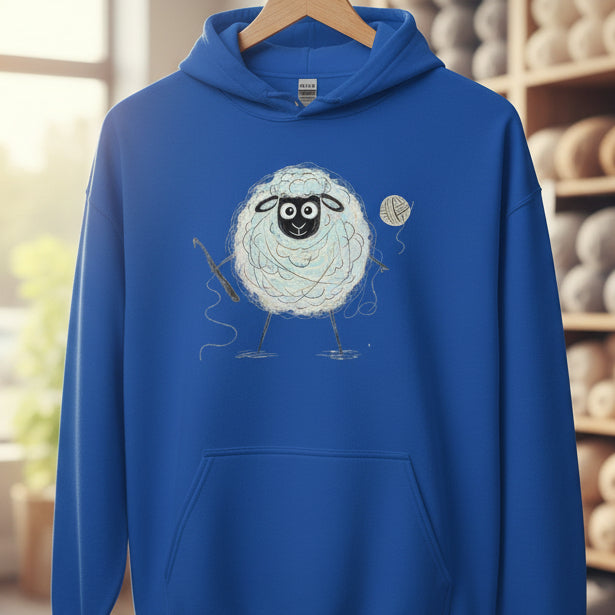 Crochet Sheepet Hoodie Royal / S
