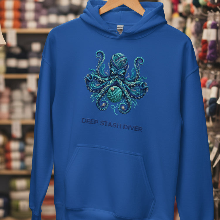 Deep Stash Diver Hoodie Royal / S
