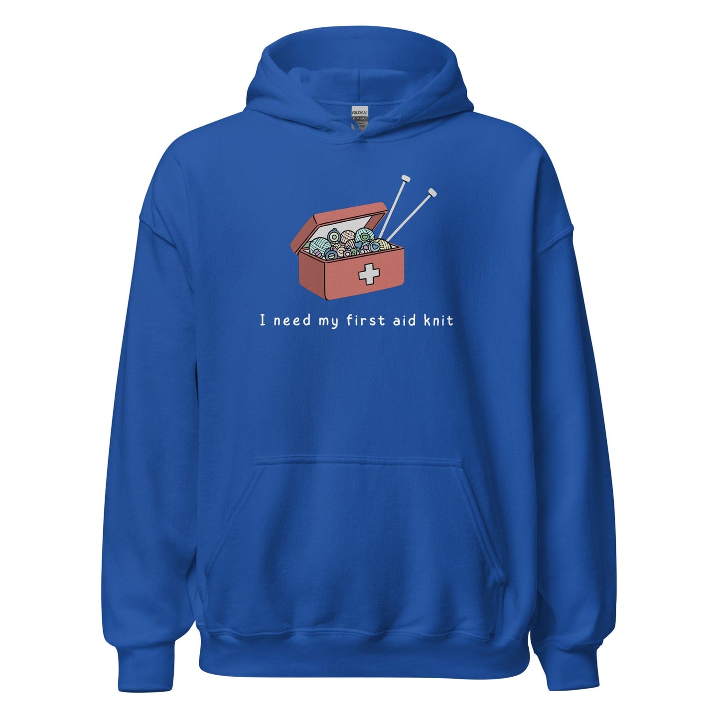 First Aid Knit Hoodie Royal / S