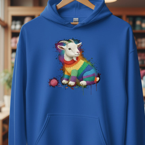 Goat Dye Splash Hoodie Royal / S