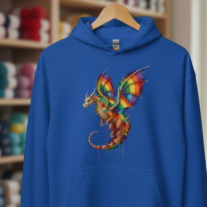Hover Dragon Dye Splash Hoodie Royal / S