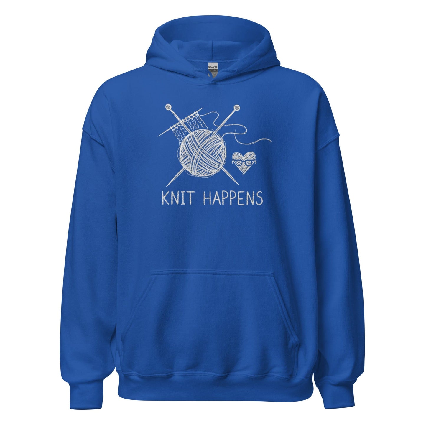 Knit Happens Sketch Hoodie Royal / S
