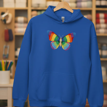 Knitted Butterfly Hoodie Royal / S