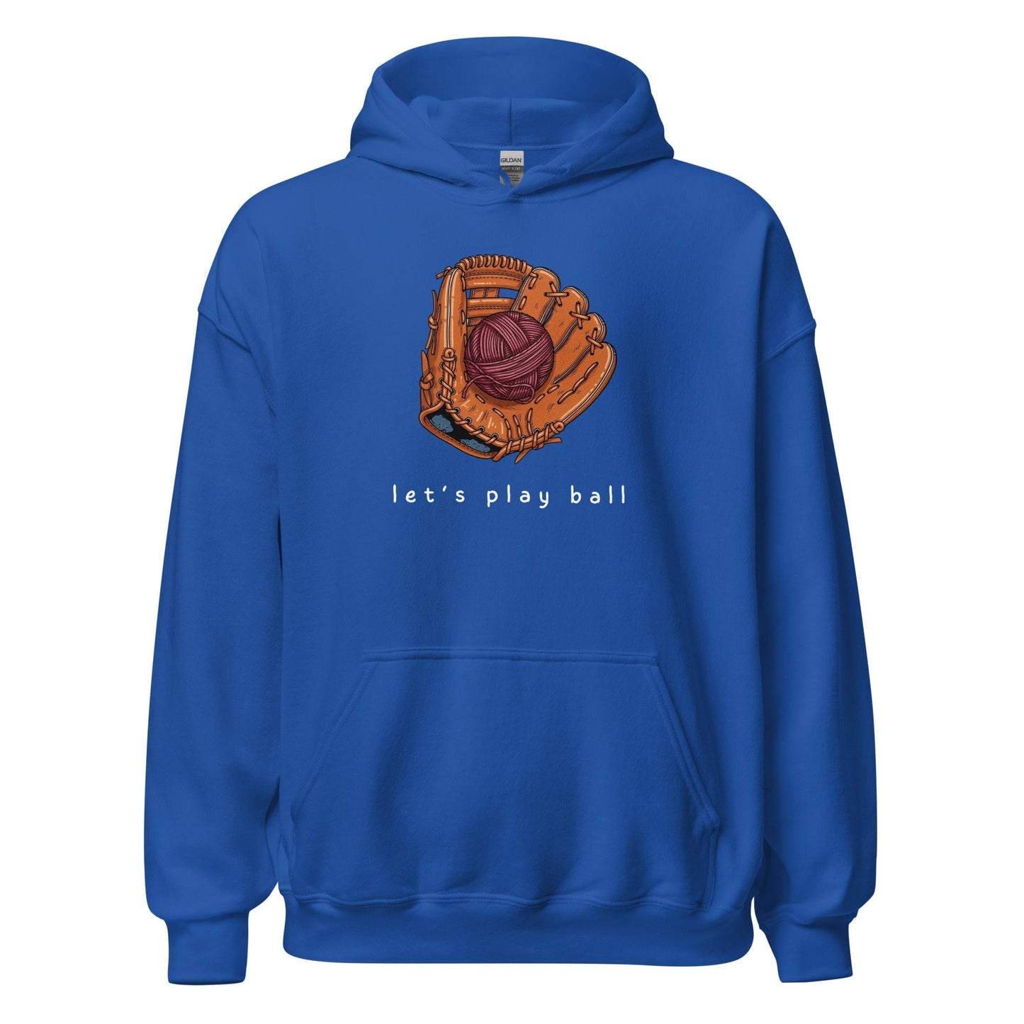 Lets Play Ball Hoodie Royal / S