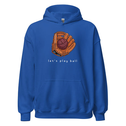 Lets Play Ball Hoodie Royal / S