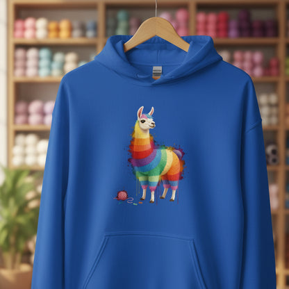 Llama Dye Splash Hoodie Royal / S
