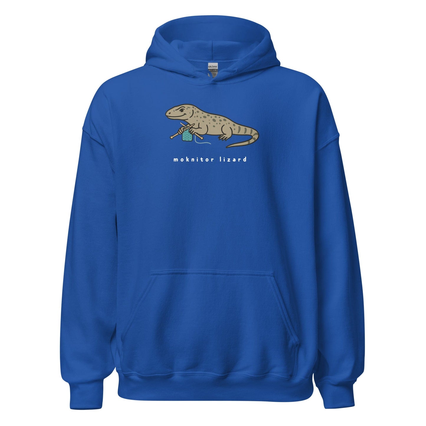 Moknitor Lizard Hoodie Royal / S