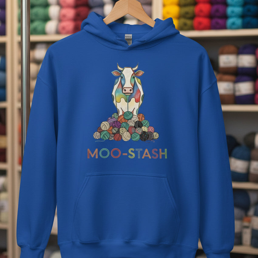 Moo Stash Hoodie Royal / S