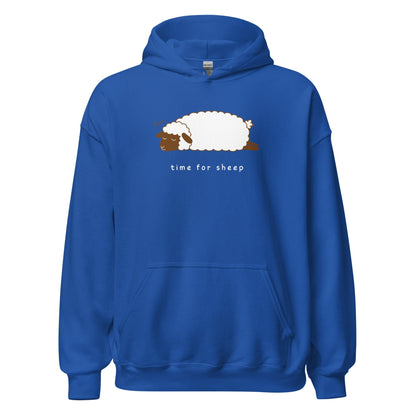 Time for Sheep Hoodie Royal / S