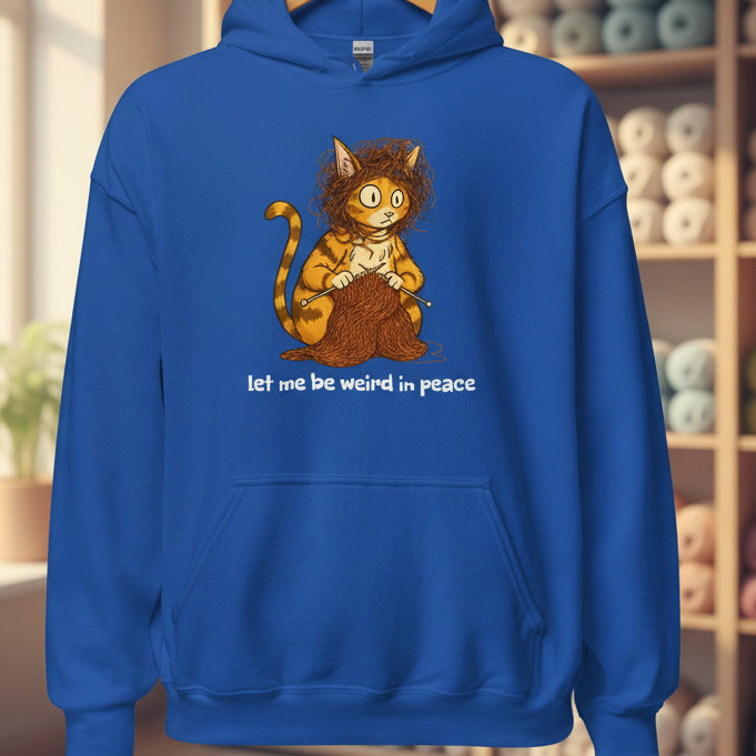 Weird in Peace Hoodie Royal / S