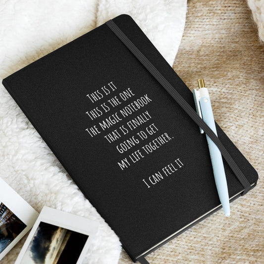 Hardcover bound notebook - Get My Life Together Black