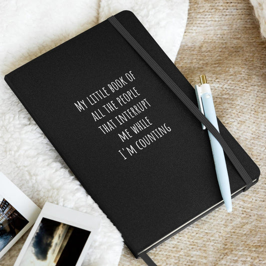 Hardcover bound notebook - I'm Counting Black