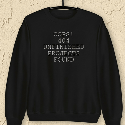 404 Error Sweatshirt Black / S