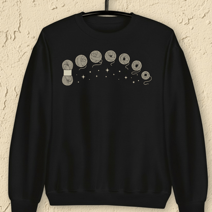 Celestial Yarn Sweatshirt Black / S