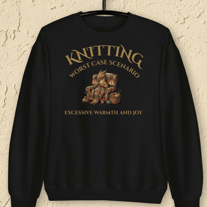 Knitting Scenario Sweatshirt Black / S