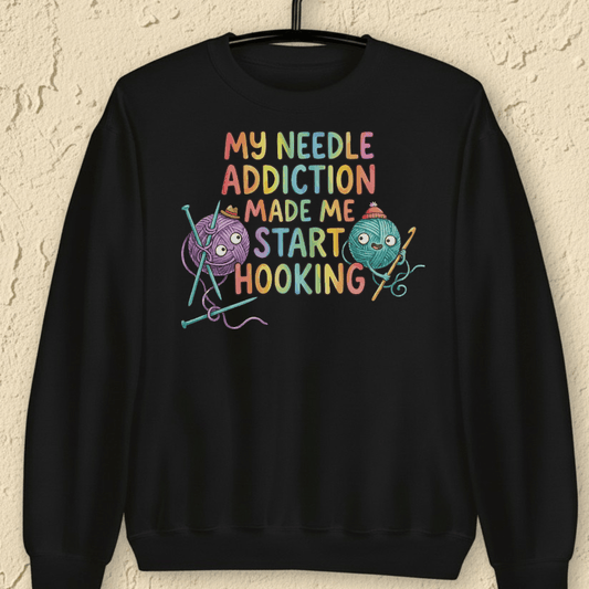 My Needle Addiction Sweatshirt Black / S