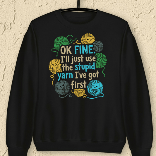 Stupid Yarn Sweatshirt Black / S