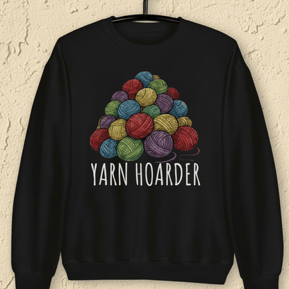 Yarn Hoarder Pile Sweatshirt Black / S