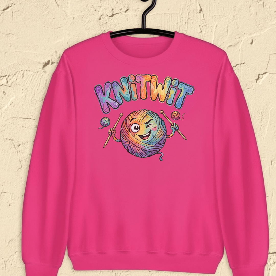 Knitwit Sweatshirt Bright Pink / S