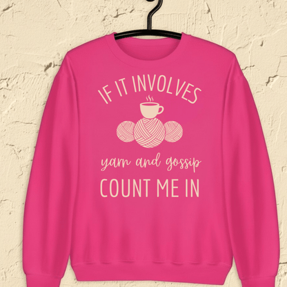 Yarn & Gossip Sweatshirt Bright Pink / S