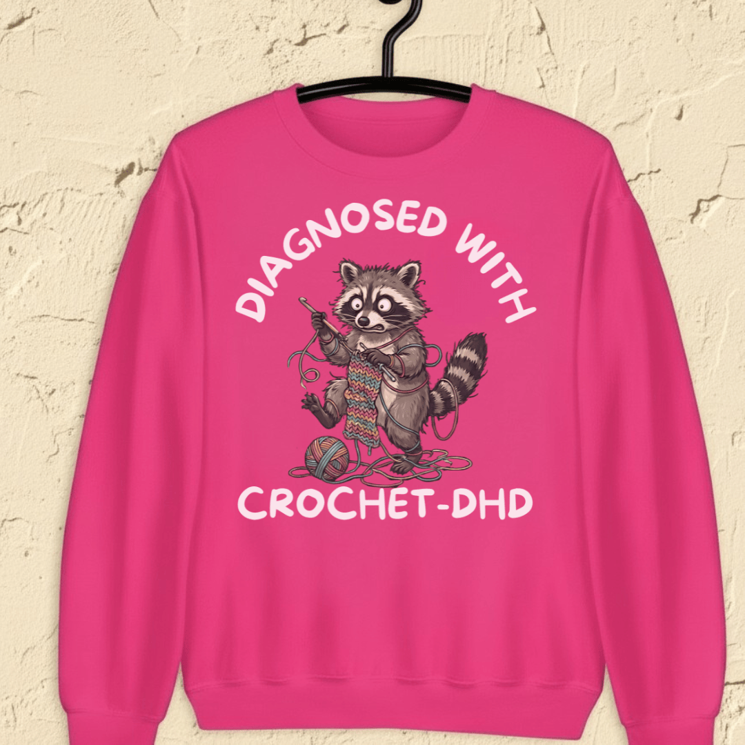 Crochet-DHD Sweatshirt Heliconia / S
