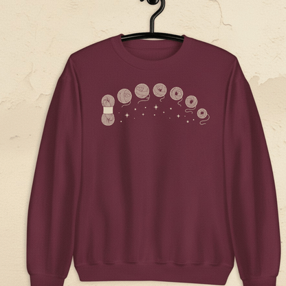 Celestial Yarn Sweatshirt Maroon / S