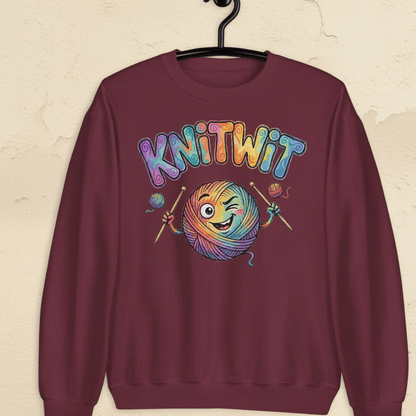 Knitwit Sweatshirt Maroon / S