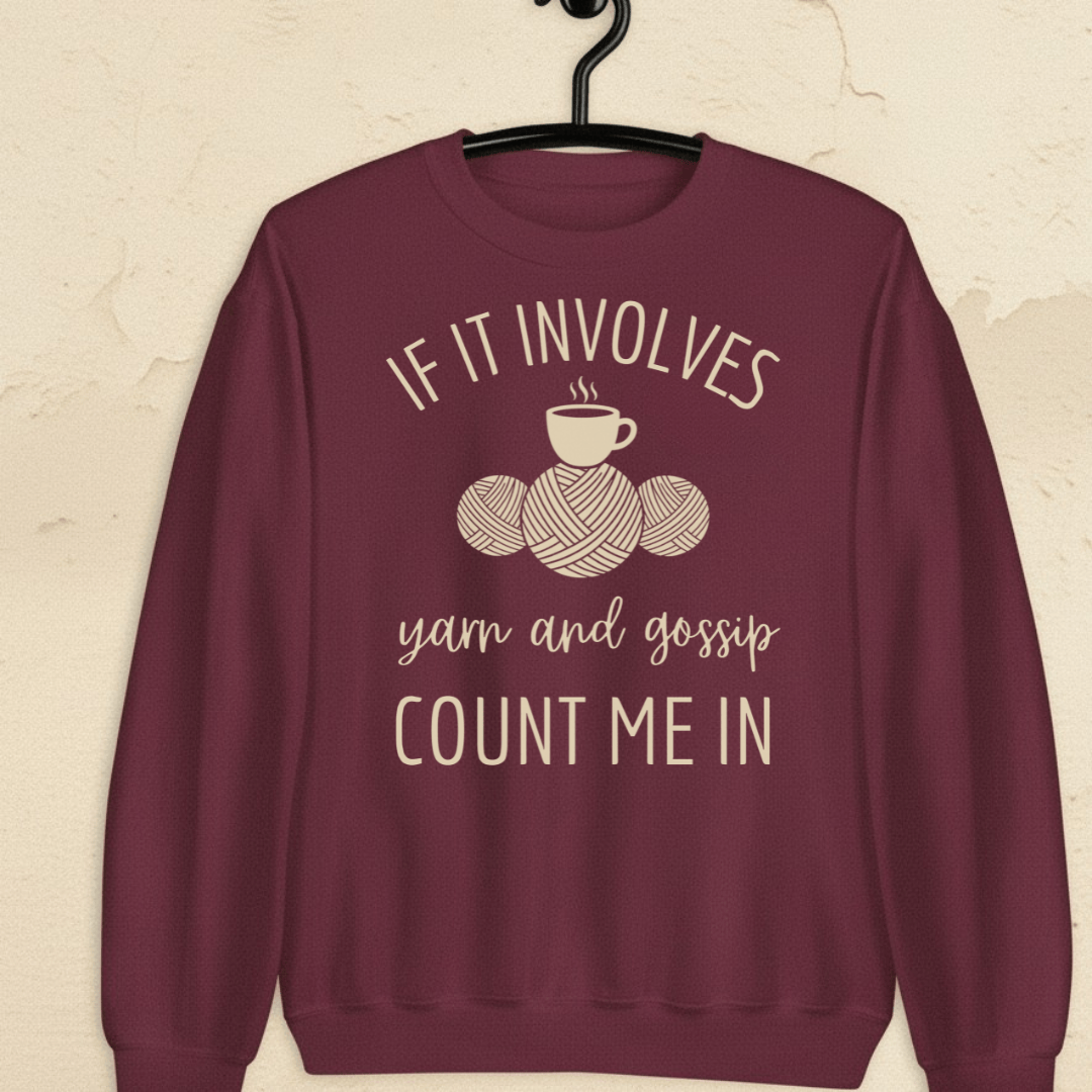 Yarn & Gossip Sweatshirt Maroon / S