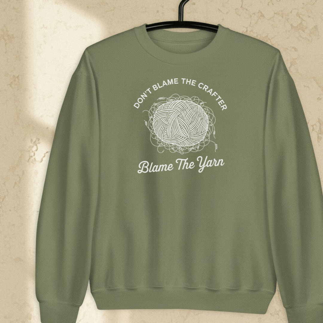 Blame The Yarn Sweatshirt Military Green / S