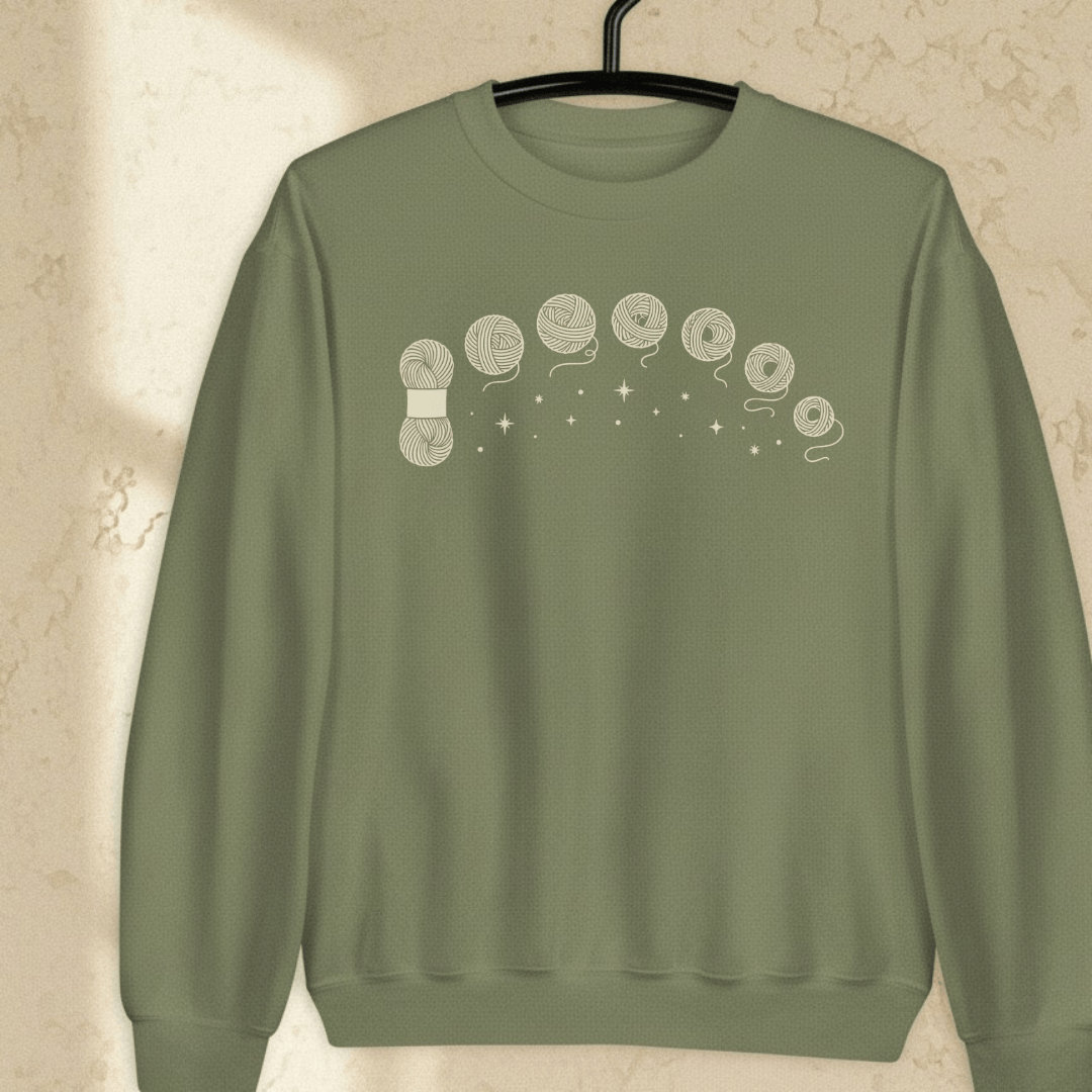 Celestial Yarn Sweatshirt Military Green / S