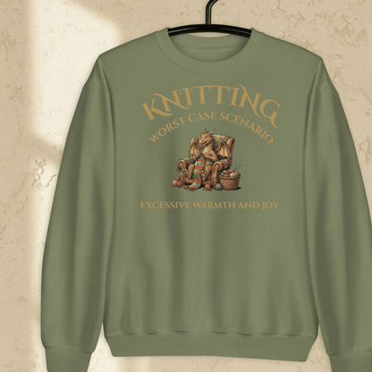 Knitting Scenario Sweatshirt Military Green / S