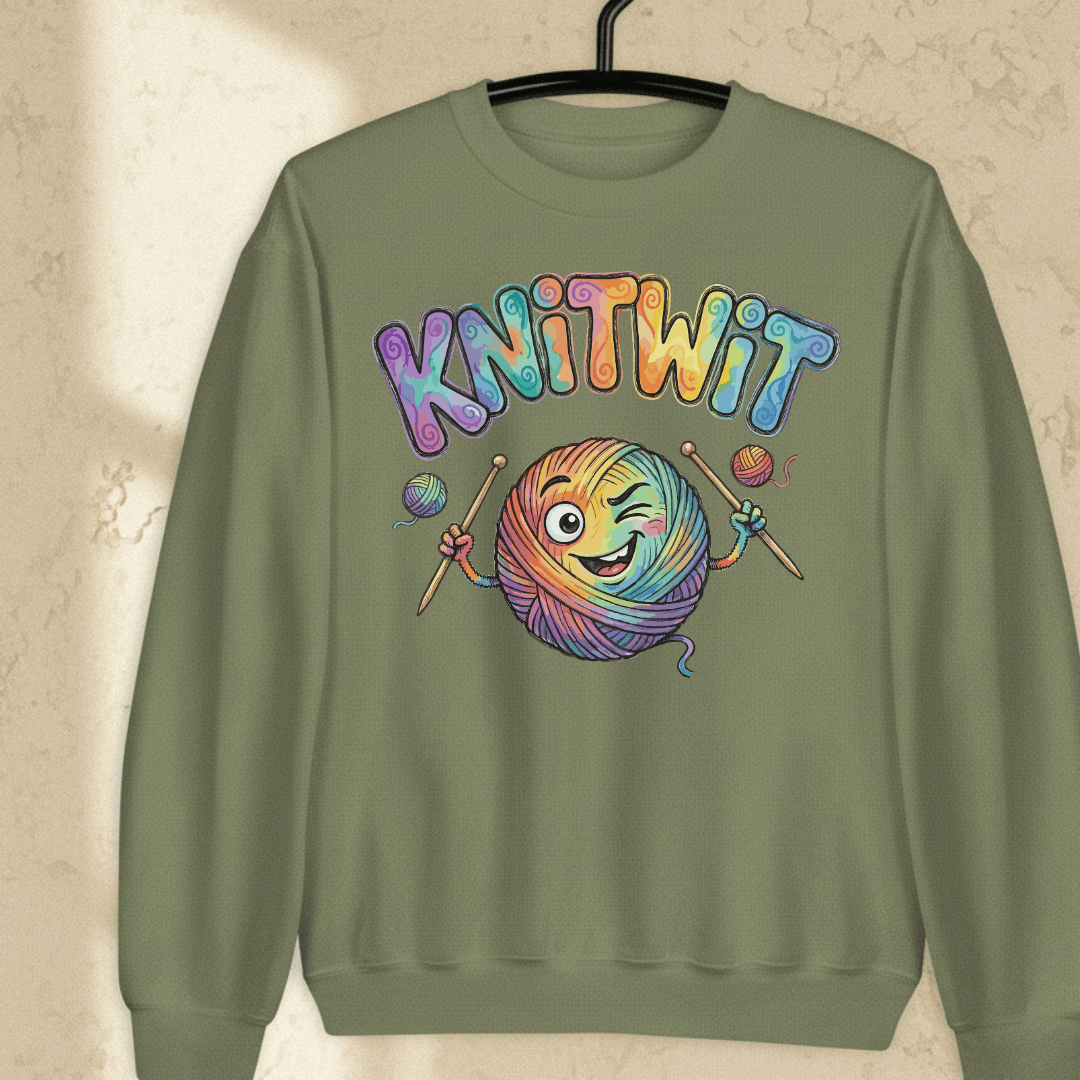Knitwit Sweatshirt Military Green / S