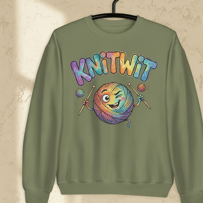 Knitwit Sweatshirt Military Green / S