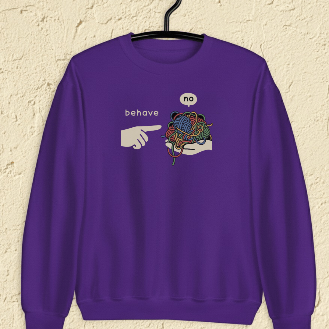 Behave Sweatshirt Purple / S