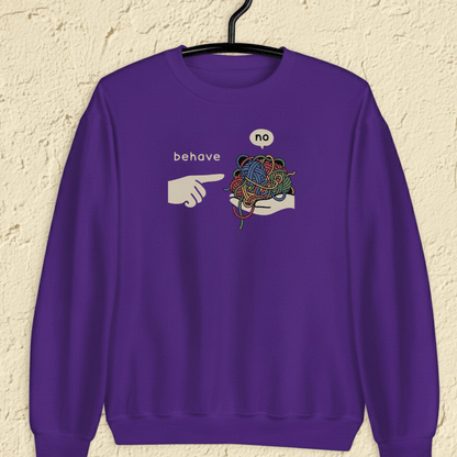 Behave Sweatshirt Purple / S