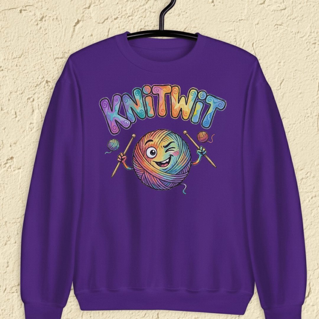Knitwit Sweatshirt Purple / S