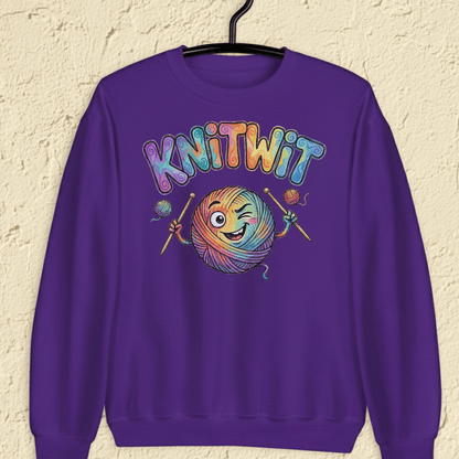Knitwit Sweatshirt Purple / S
