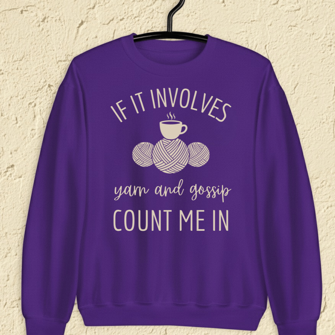 Yarn & Gossip Sweatshirt Purple / S