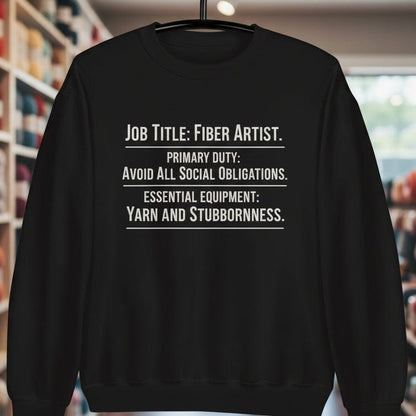 Job Title Sweatshirt Black / S