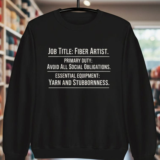 Job Title Sweatshirt Black / S