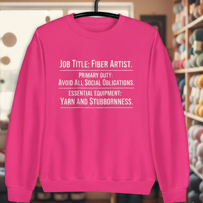 Job Title Sweatshirt Heliconia / S