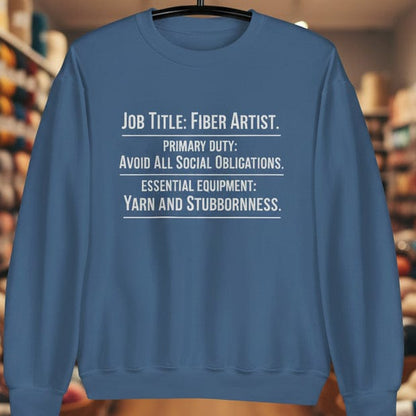 Job Title Sweatshirt Indigo Blue / S