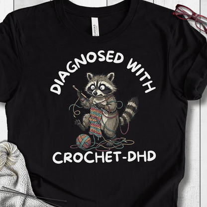 Crochet-DHD T-Shirt Black Heather / XS